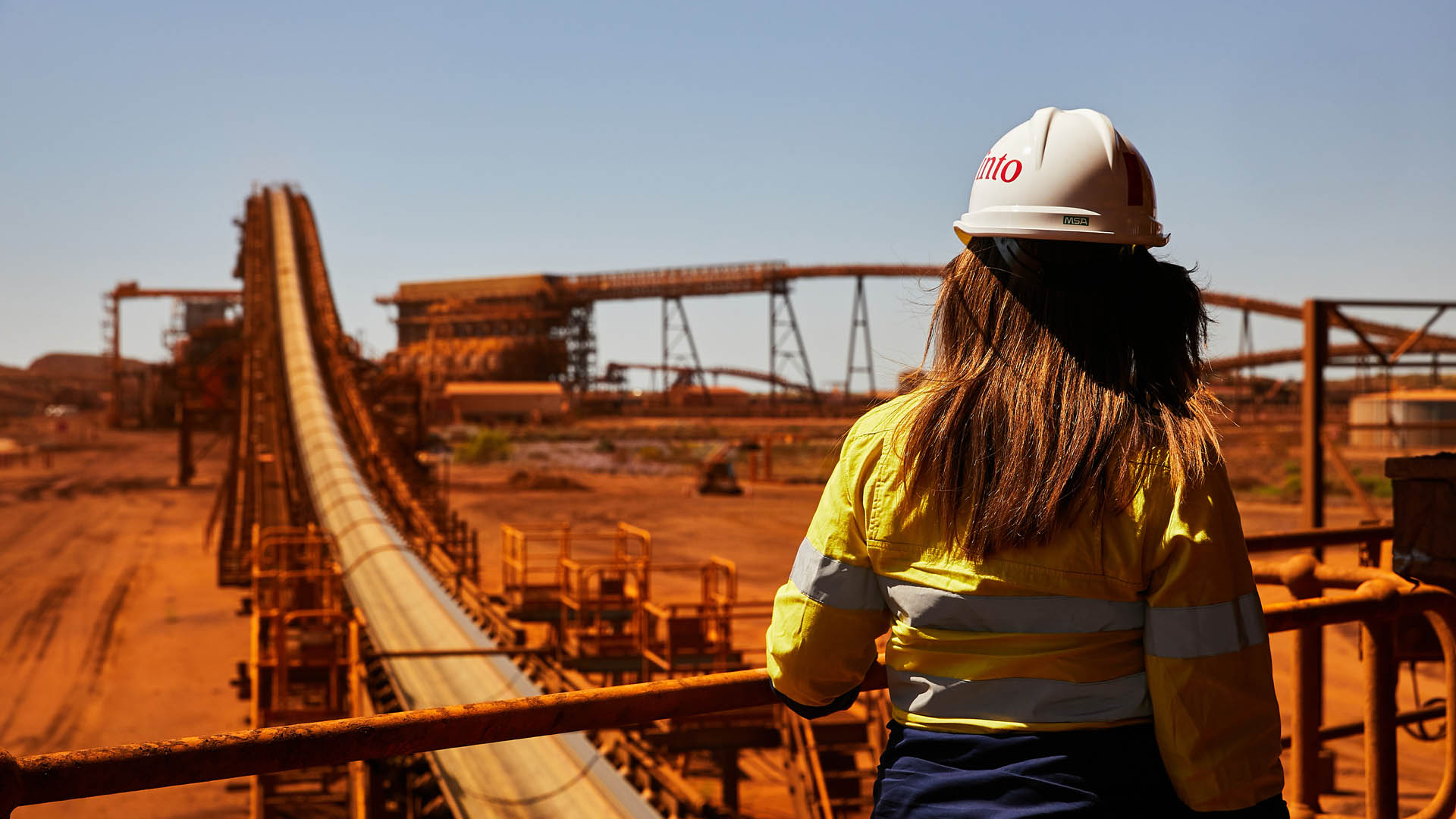 Employee at Cape Lambert, Pilbara
