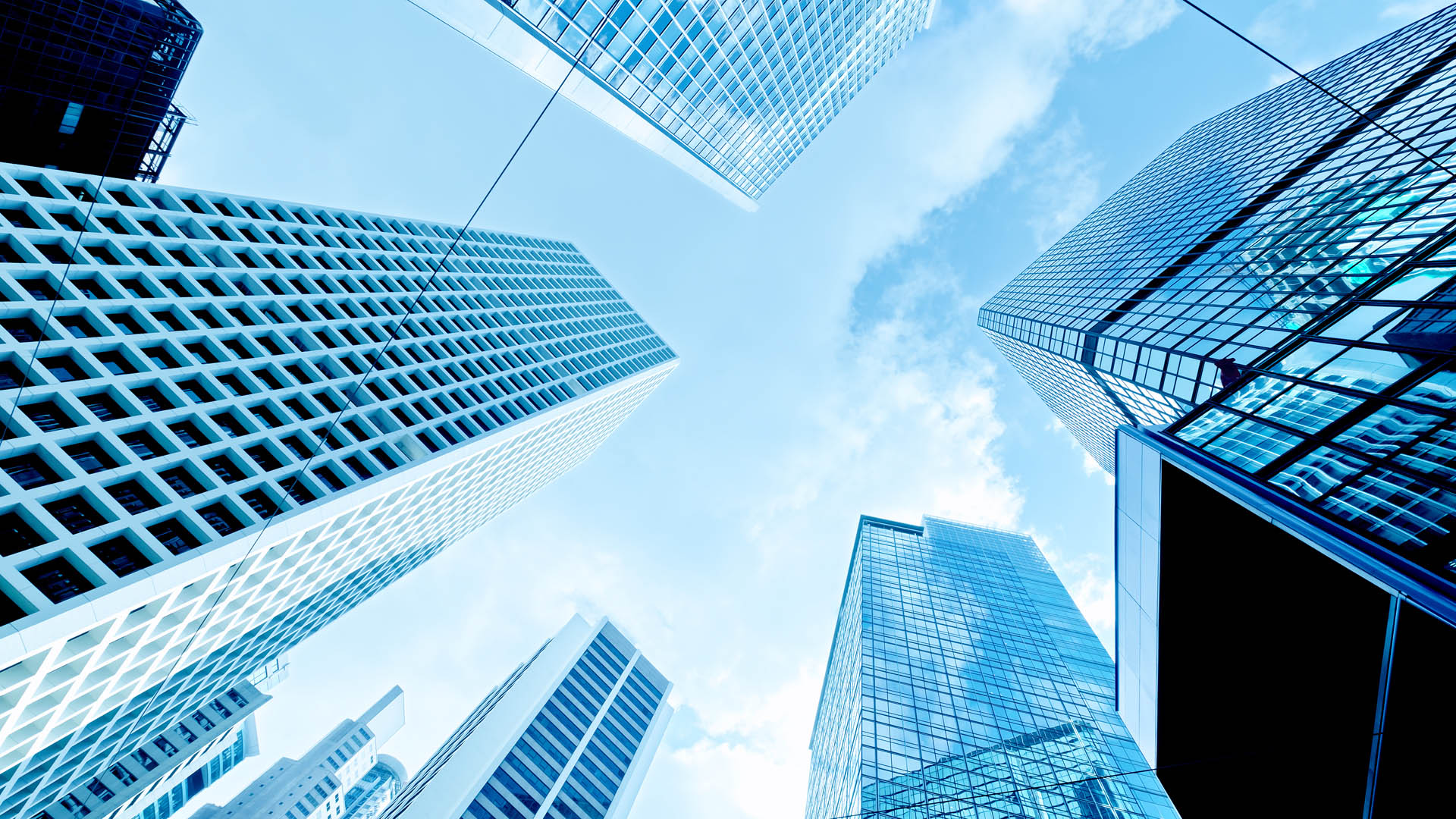 Skyscrapers from below