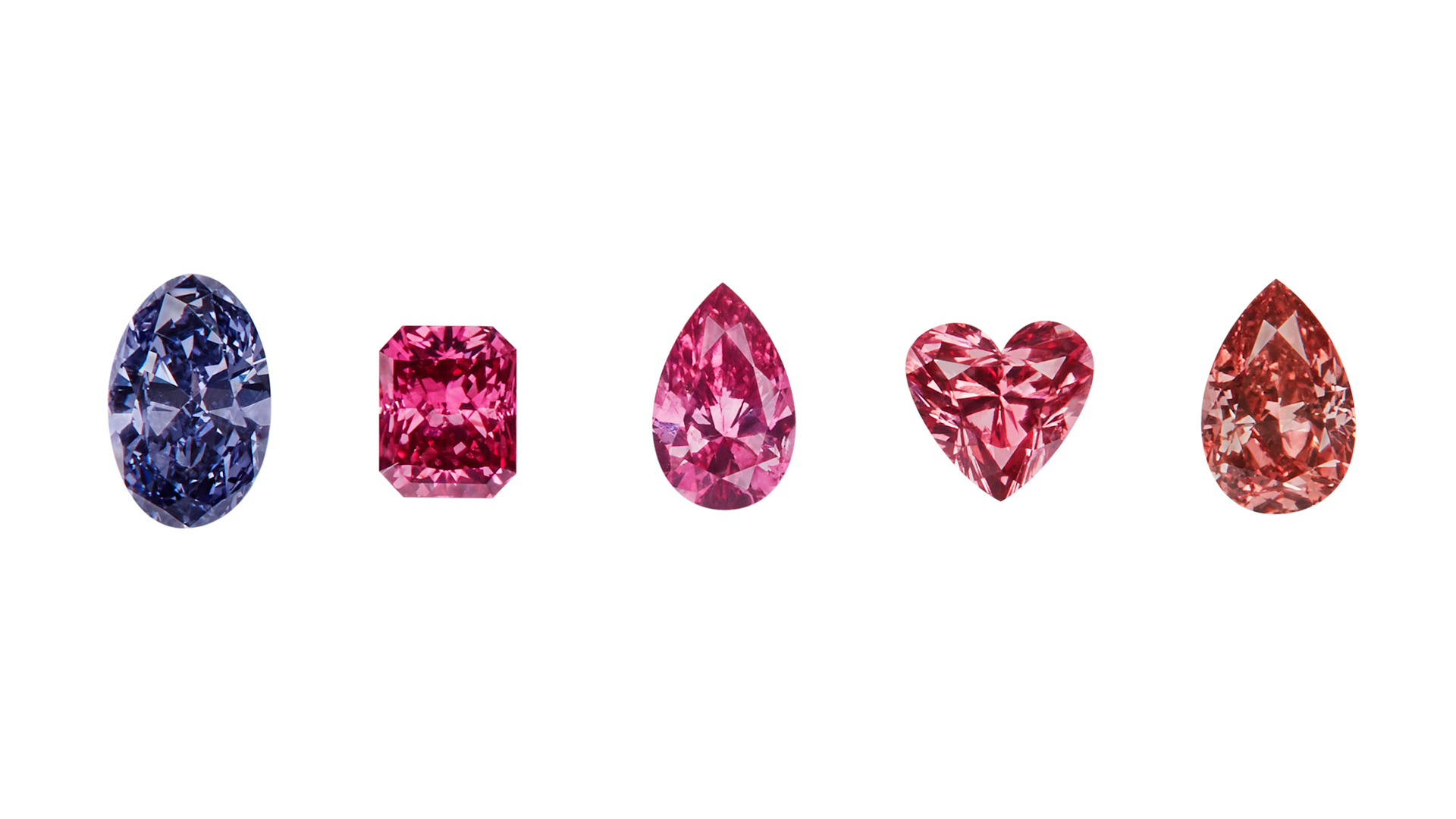 Zenith - a collection of rare blue, red and pink diamonds from the APD Petite Suites Collection