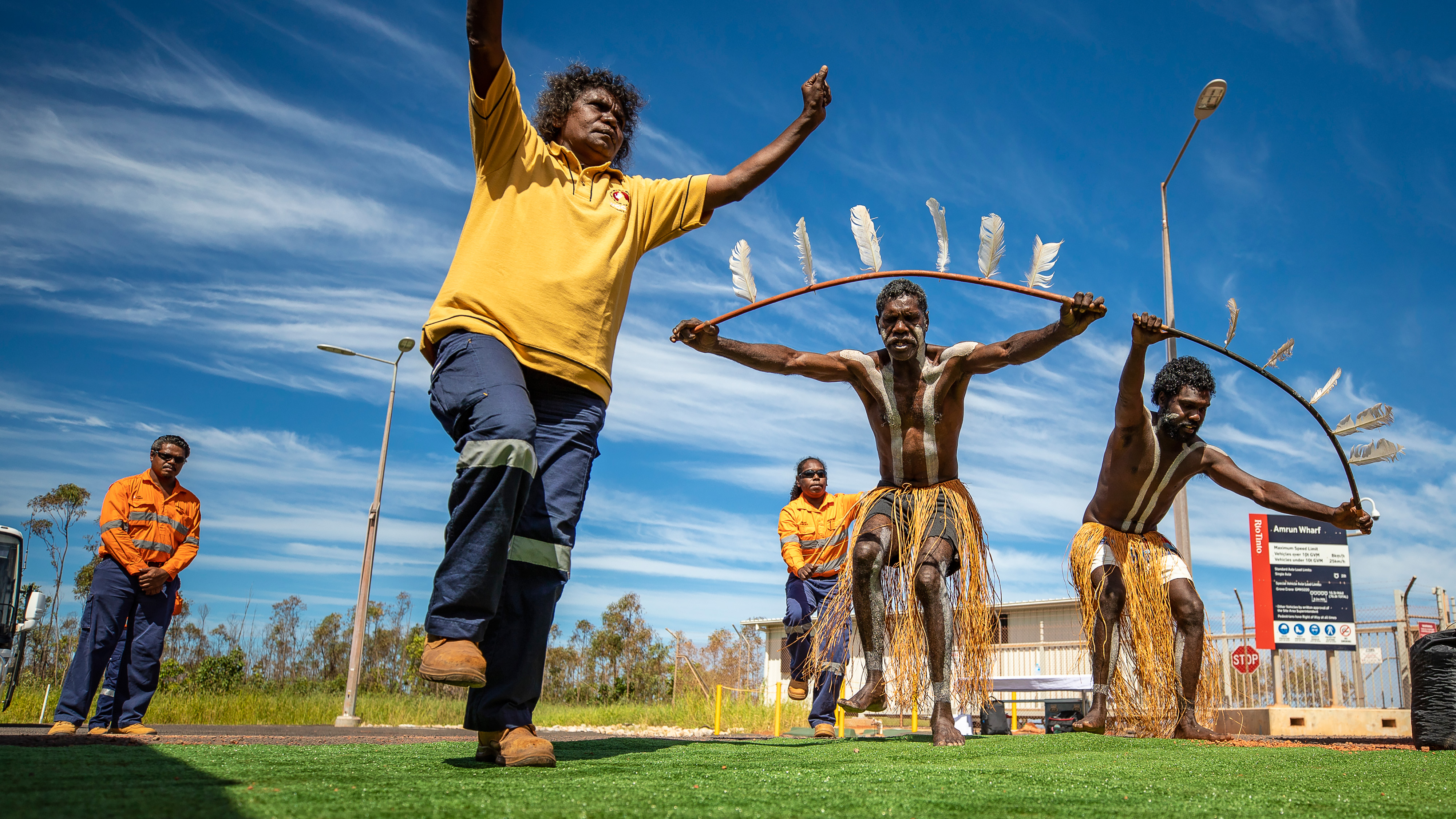 Aboriginal traditional dancers, Weipa