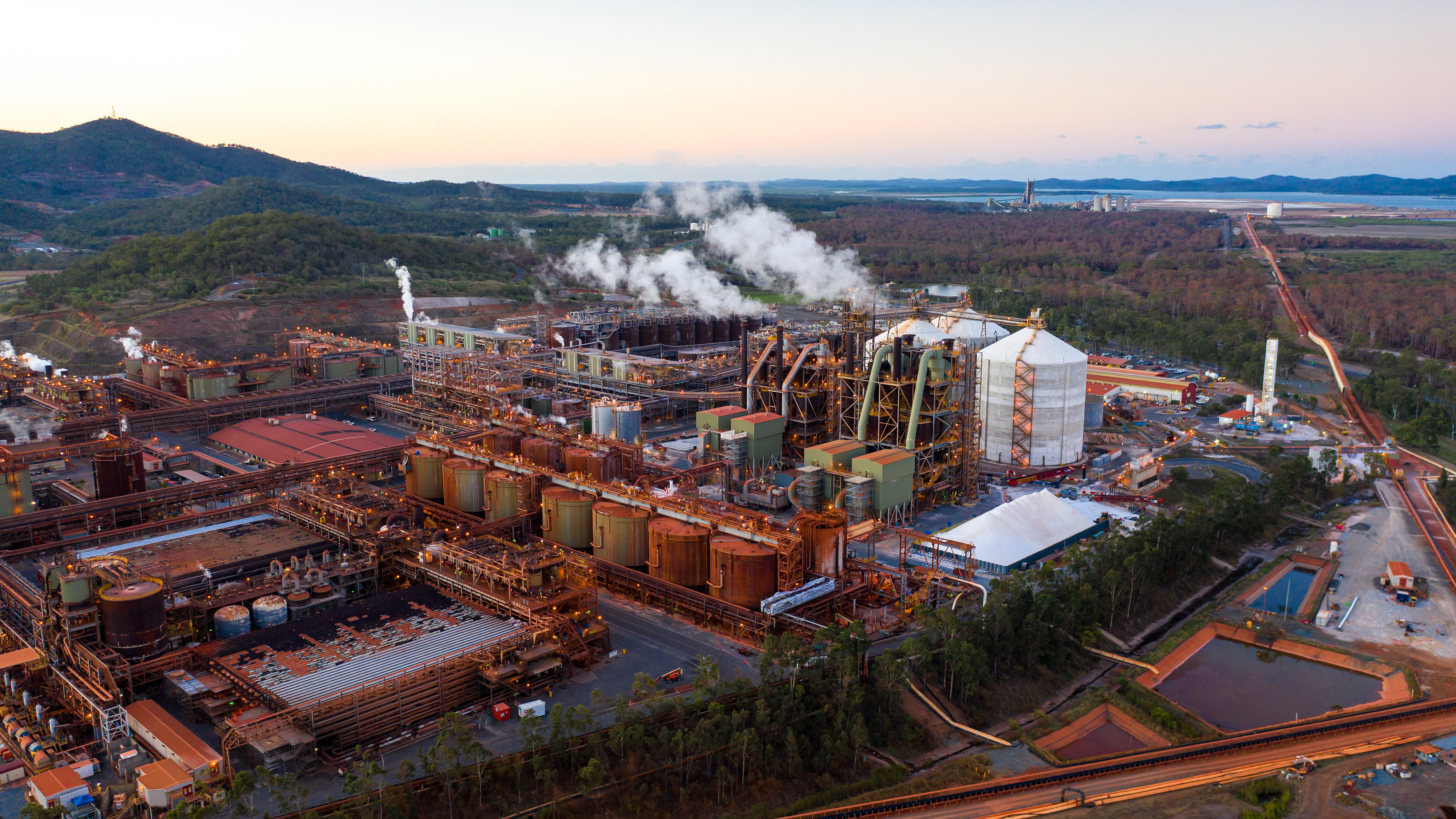 Yarwun Alumina Refinery from the air