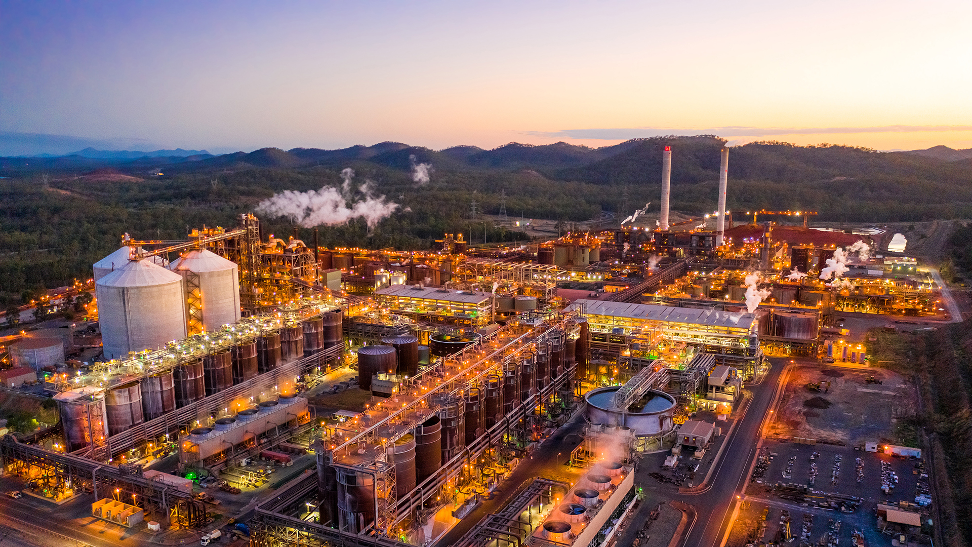 Yarwun Alumina Refinery from the air
