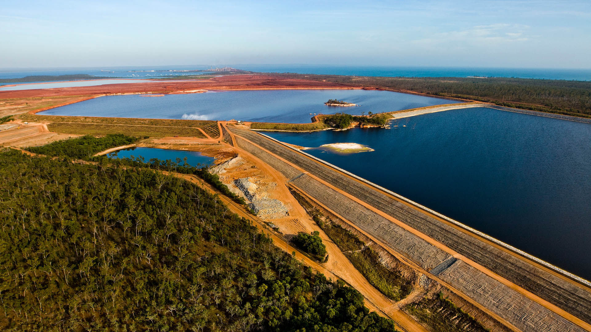 Tailings facilities at Gove
