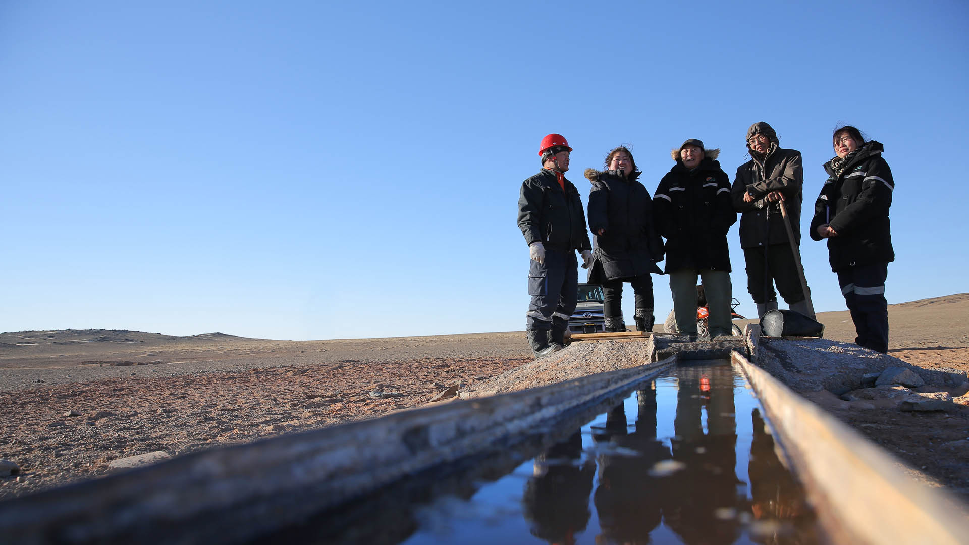 Water resources in the southern Gobi desert