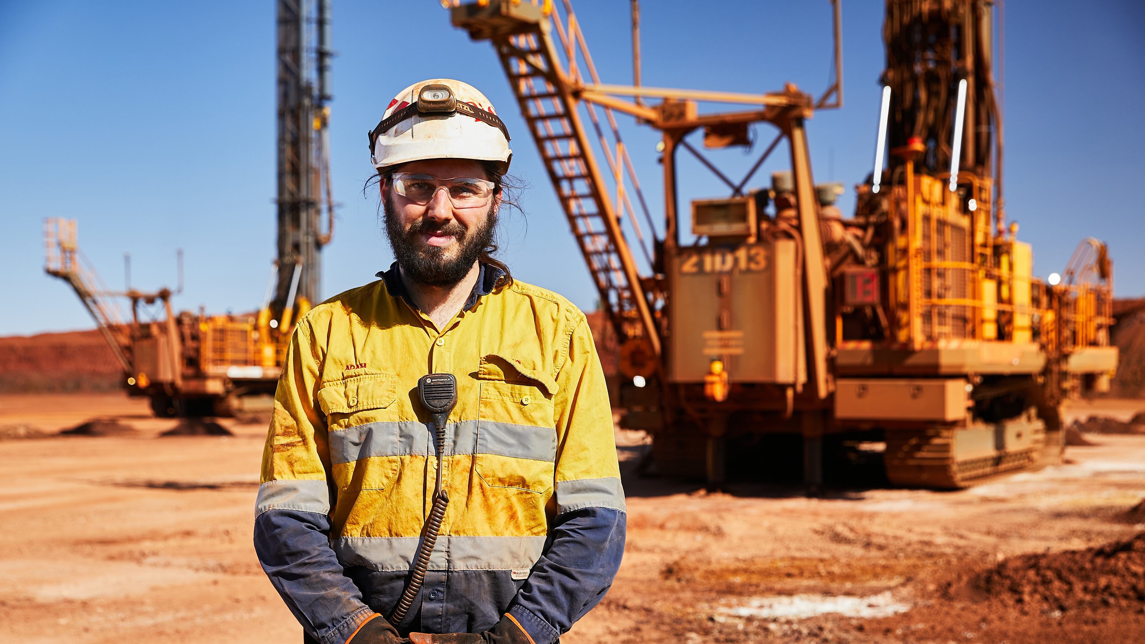 Employee on site in the Pilbara