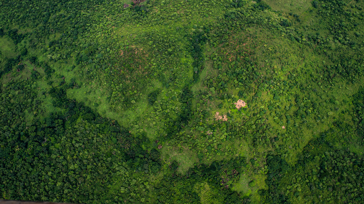 Aerial shot of Simandou