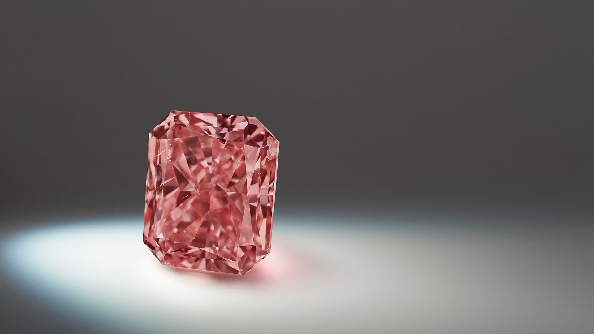 Lot 1, Argyle Eclipse™ a 3.47 carat, Fancy Intense Pink, radiant diamond