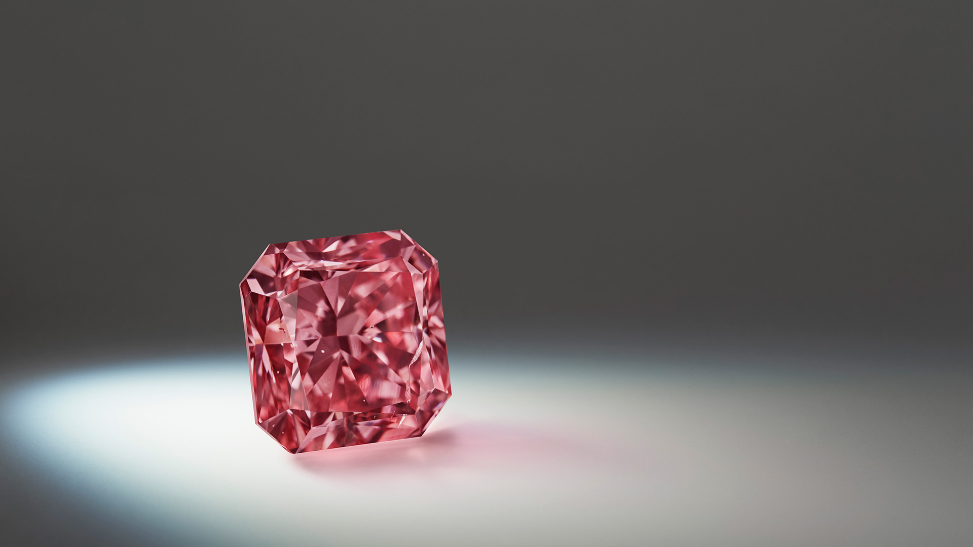 Lot 3, Argyle Lumiere™ a 2.03 carat, Fancy Deep Pink, square radiant diamond