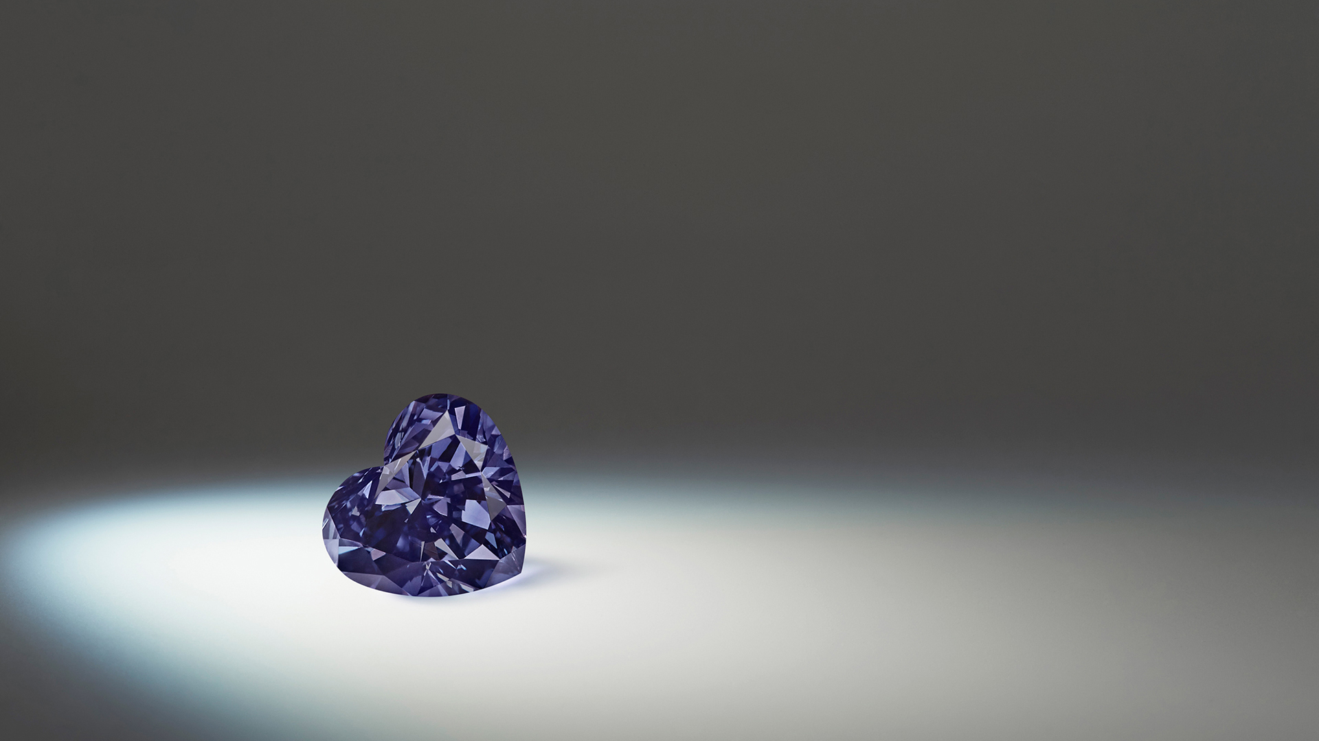 Argyle Skylar™, a 0.33ct heart shaped Fancy Dark Gray-Violet diamond from the 2020 APD Tender